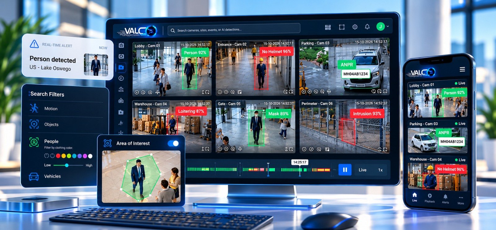Valco Enterprise Security Operations Center & AI Dashboard