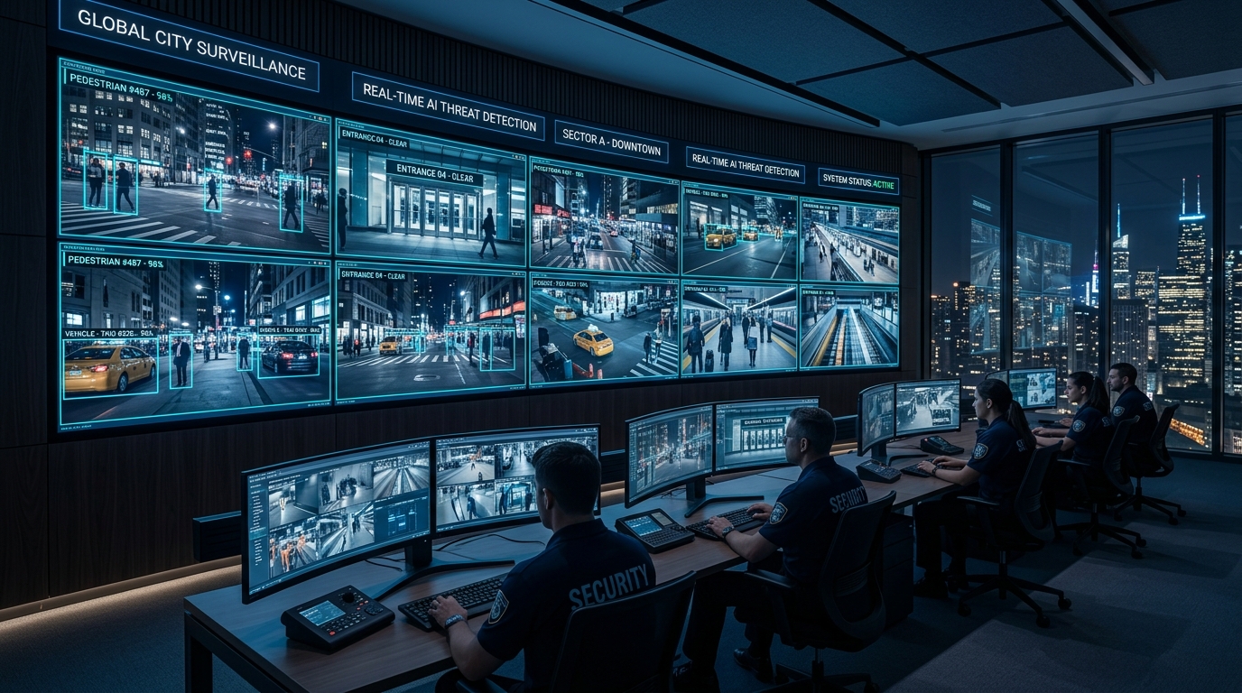 Valco Security Command Wall and CCTV Stream